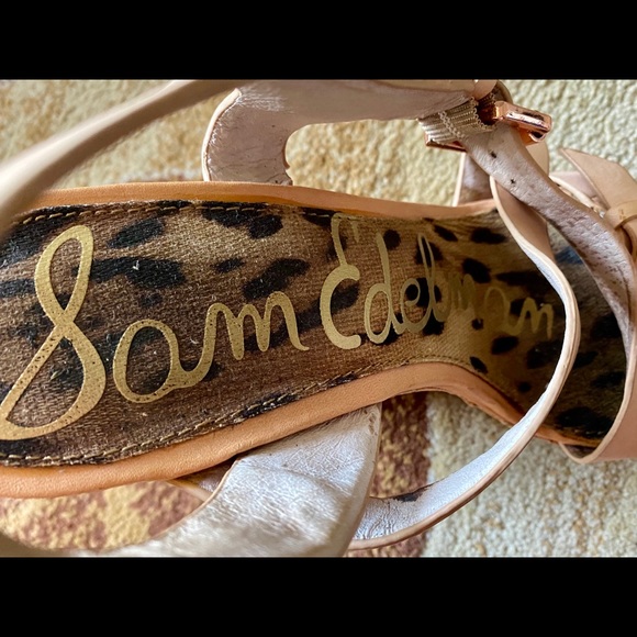 Sam Edelman Peach Sandal Wedges - Picture 6 of 7